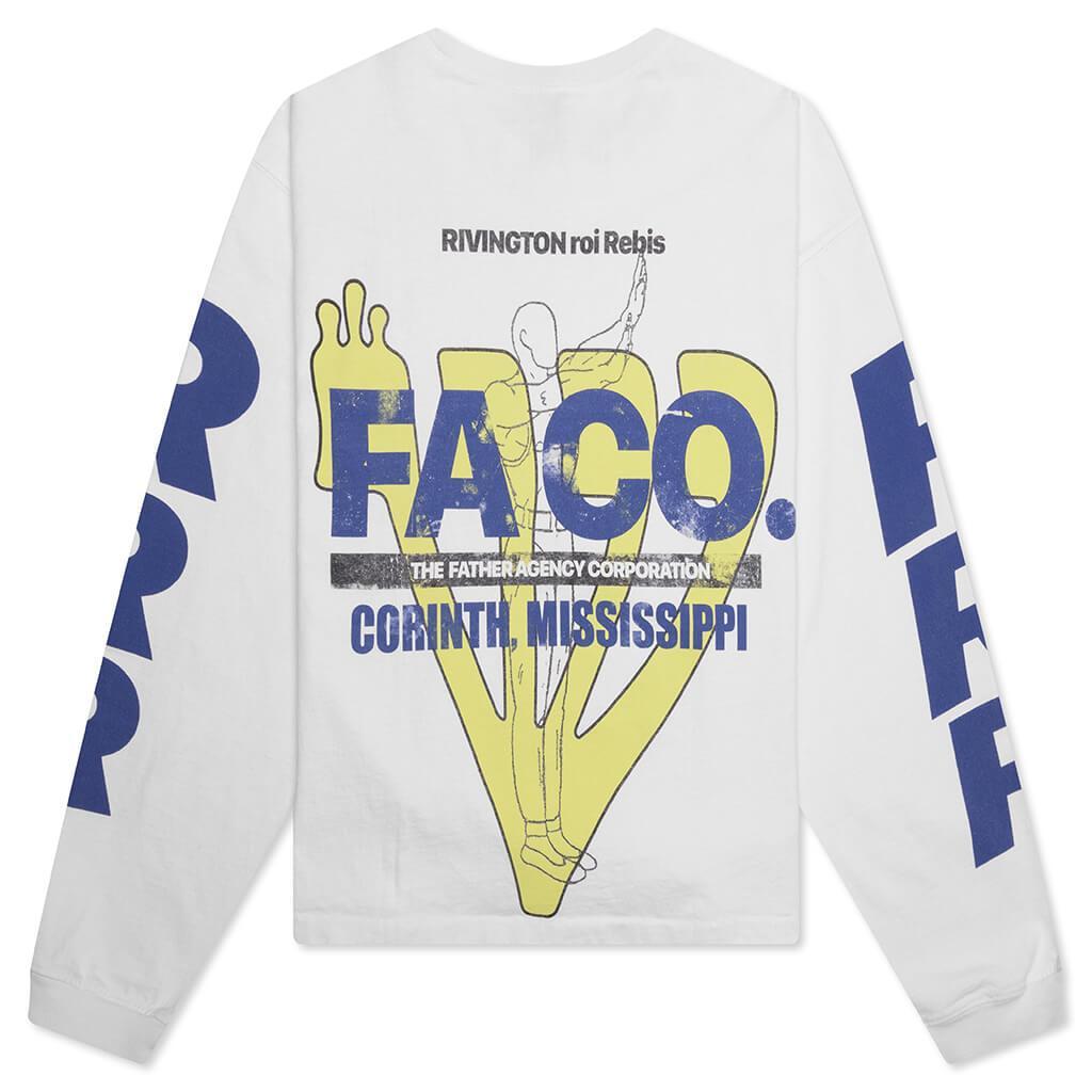 FA-CO L/S Tee #1 - Optic White Male Product Image