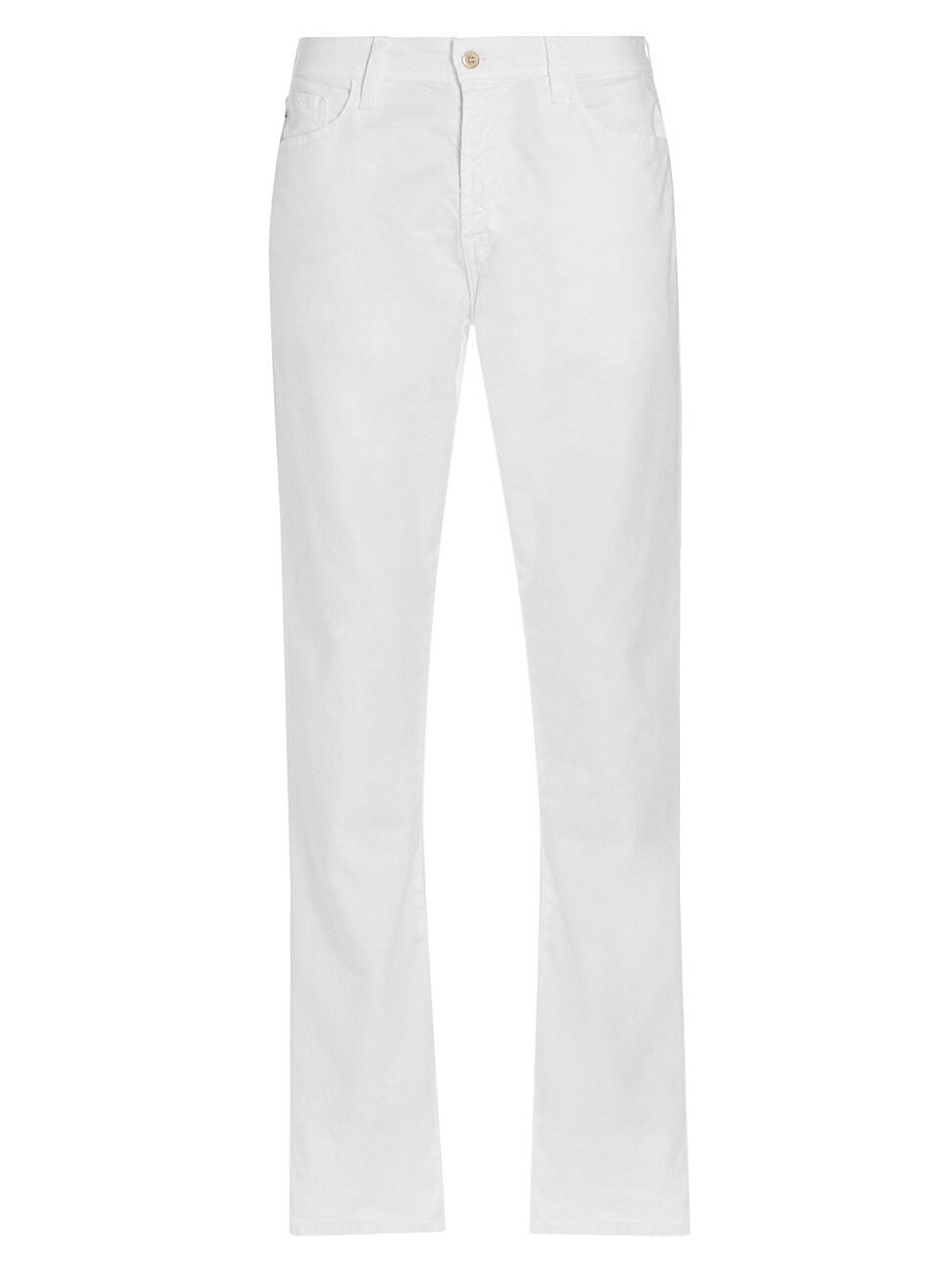 Mens Everett Stretch Cotton-Linne Straight-Leg Jeans Product Image