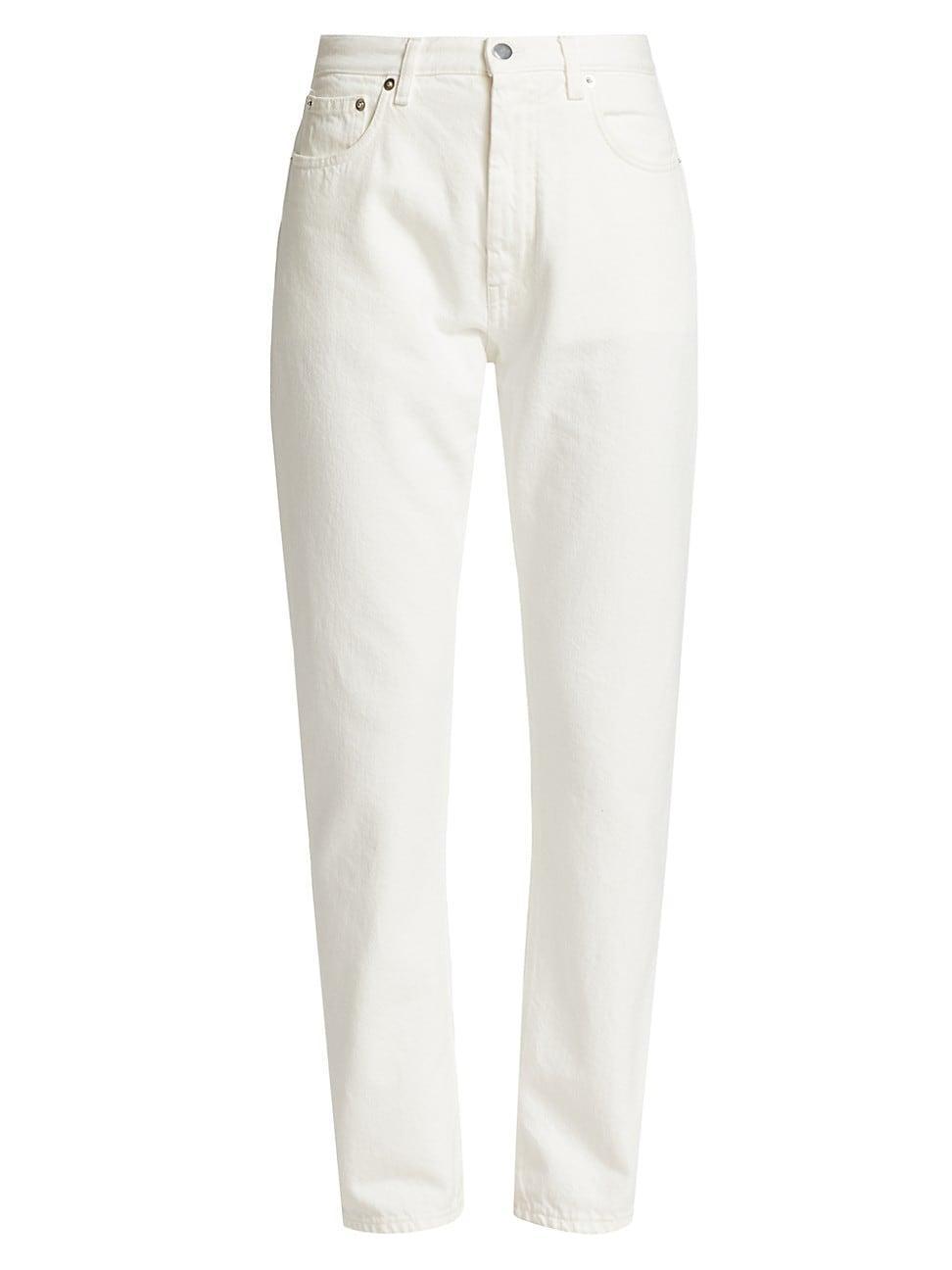 Womens High-Rise Straight-Leg Jeans product image