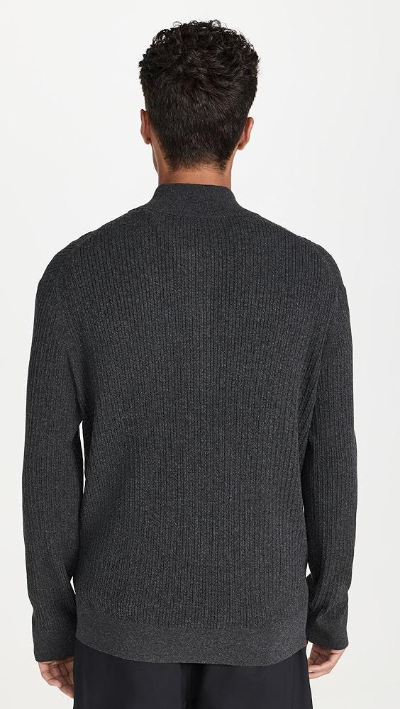 Theory Riland FZ Cable Sweater in Light Bilen | Shopbop Product Image