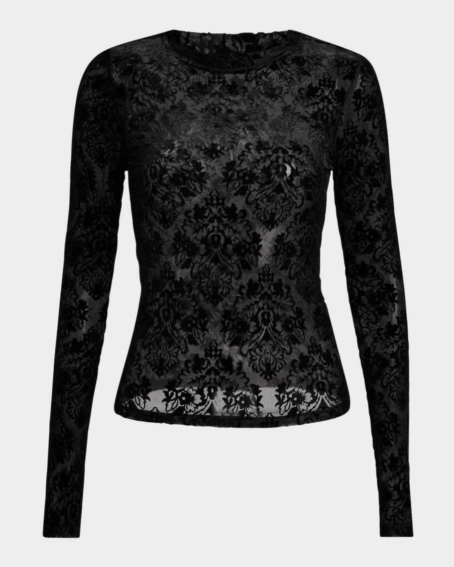 Chelle Lace Long-Sleeve Top Product Image