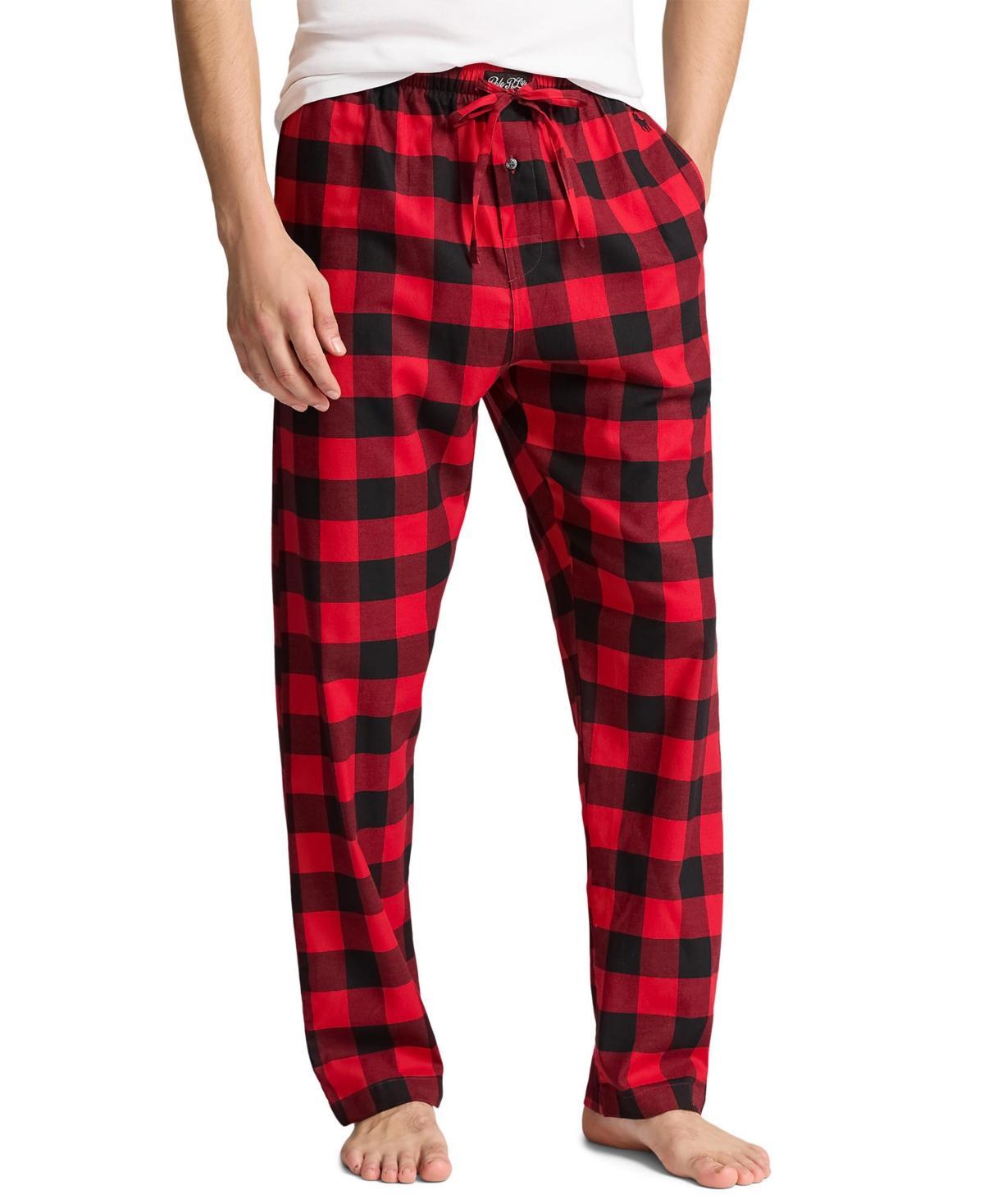 Polo Ralph Lauren Mens Plaid Flannel Pajama Pants - CASTLE HILL PLAID Product Image