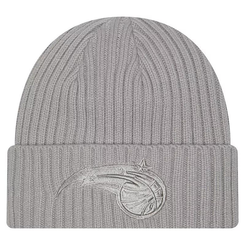 Mens New Era Gray Orlando Magic Color Pack Cuffed Knit Hat Product Image