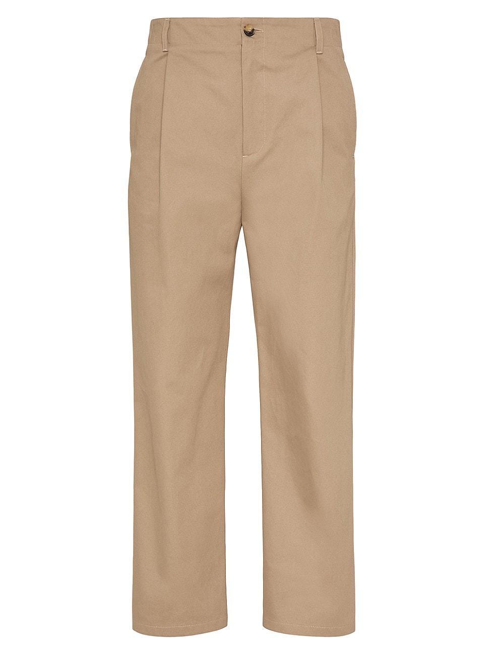 Mens Cotton Gabardine Pants with Maison V Label Product Image