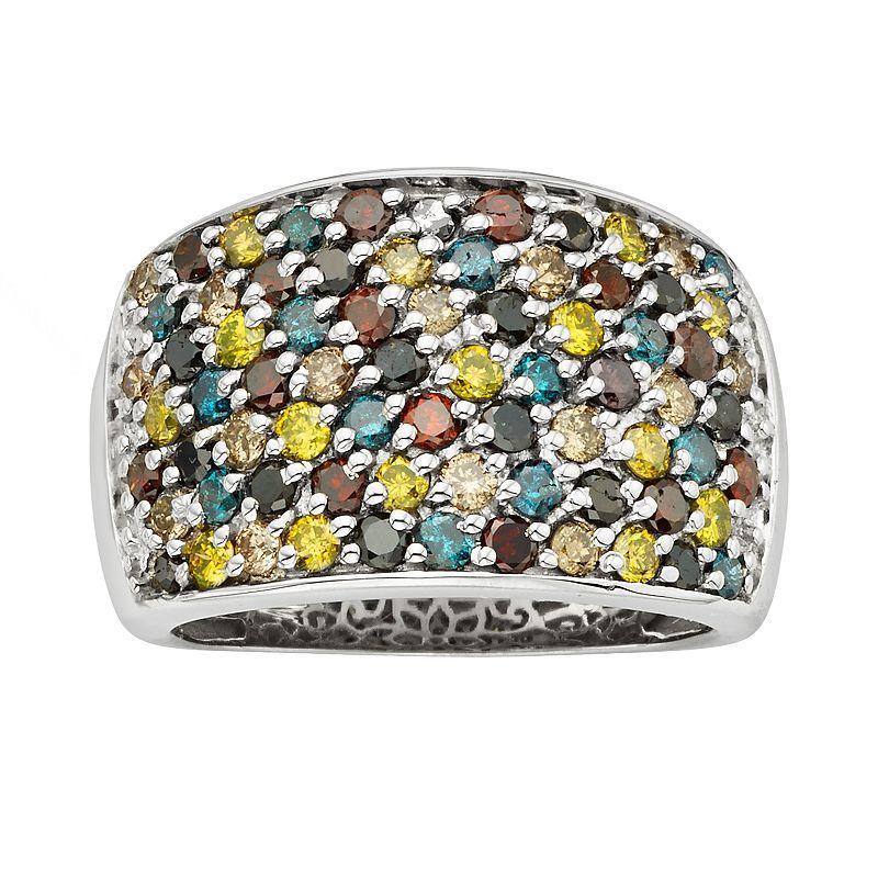 Jewelexcess Sterling Silver 2-ct. T.W. Diamond Ring, Womens Multicolor Product Image