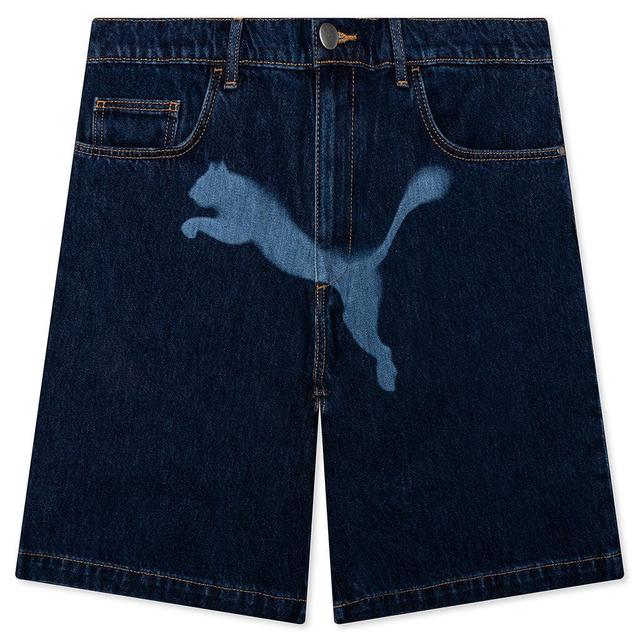 Puma x A$AP Rocky Denim Short - Blue Male Product Image