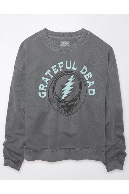 AE Oversized Distressed Grateful Dead Graphic Sweatshirt Women's Product Image