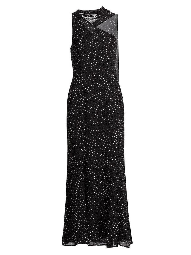 Womens Rosalynn Polka dot Sleeveless Maxi Dress Product Image