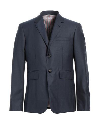 THOM BROWNE Man Blazer Navy Blue Size 4 Wool Product Image