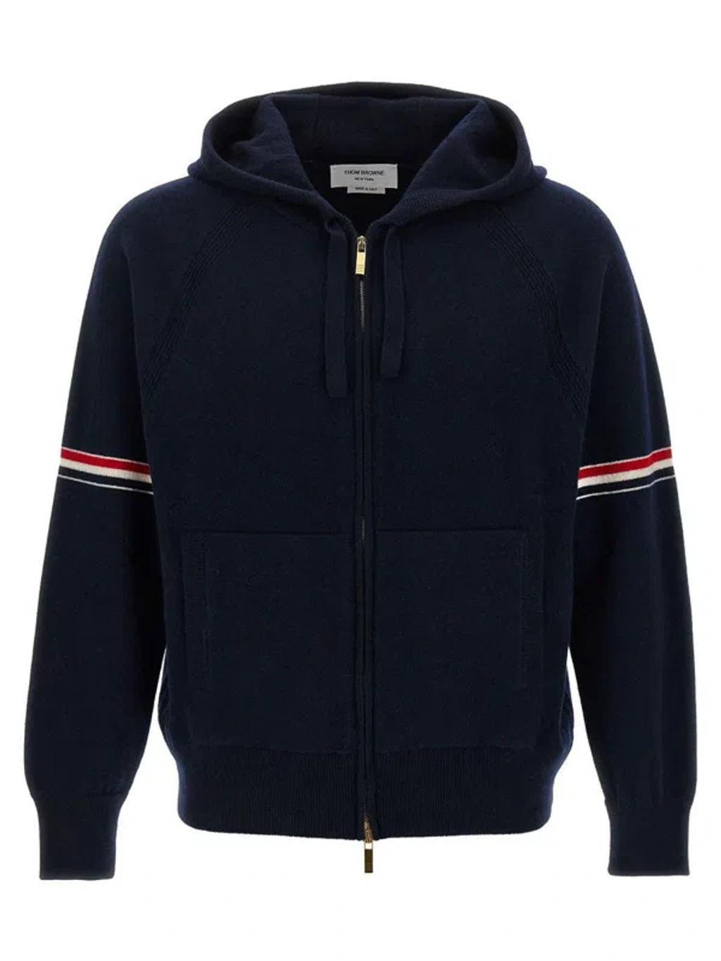 THOM BROWNE Sweaters In Dark Blue Product Image