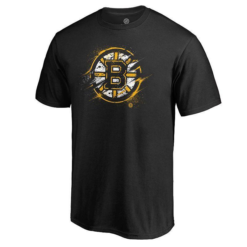 Mens Fanatics Branded Boston Bruins Splatter Logo T-Shirt Product Image