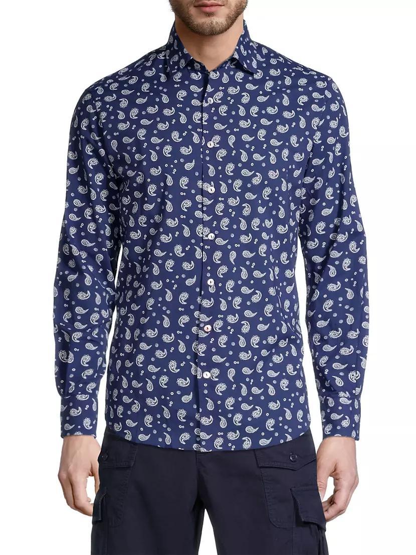 Sikelia Bandana Paisley Button-Front Shirt Product Image