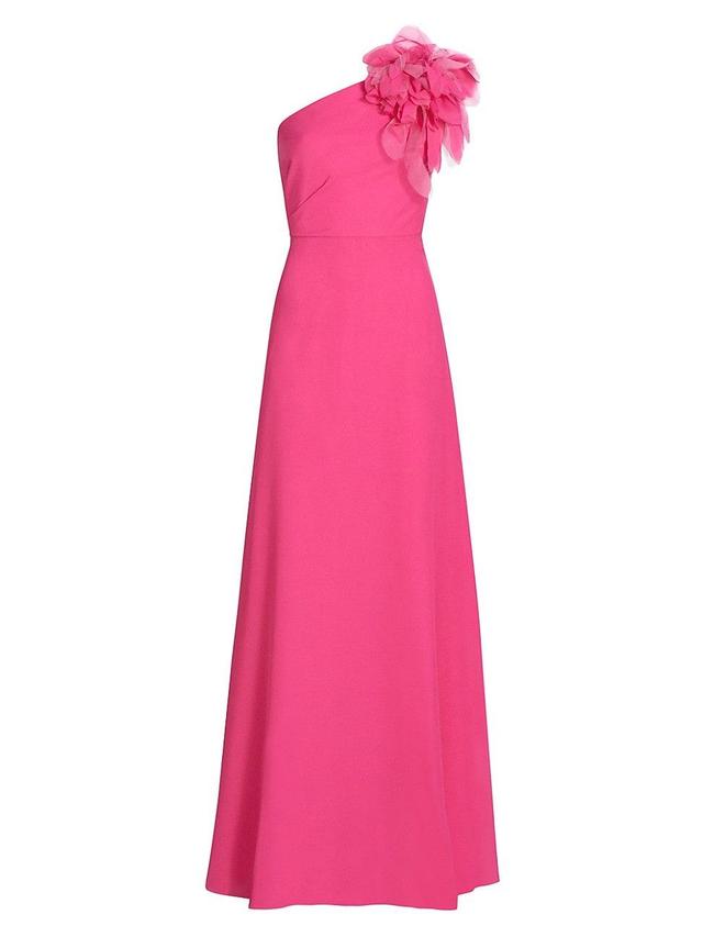 Womens Allegra Asymmetric Chiffon Gown Product Image