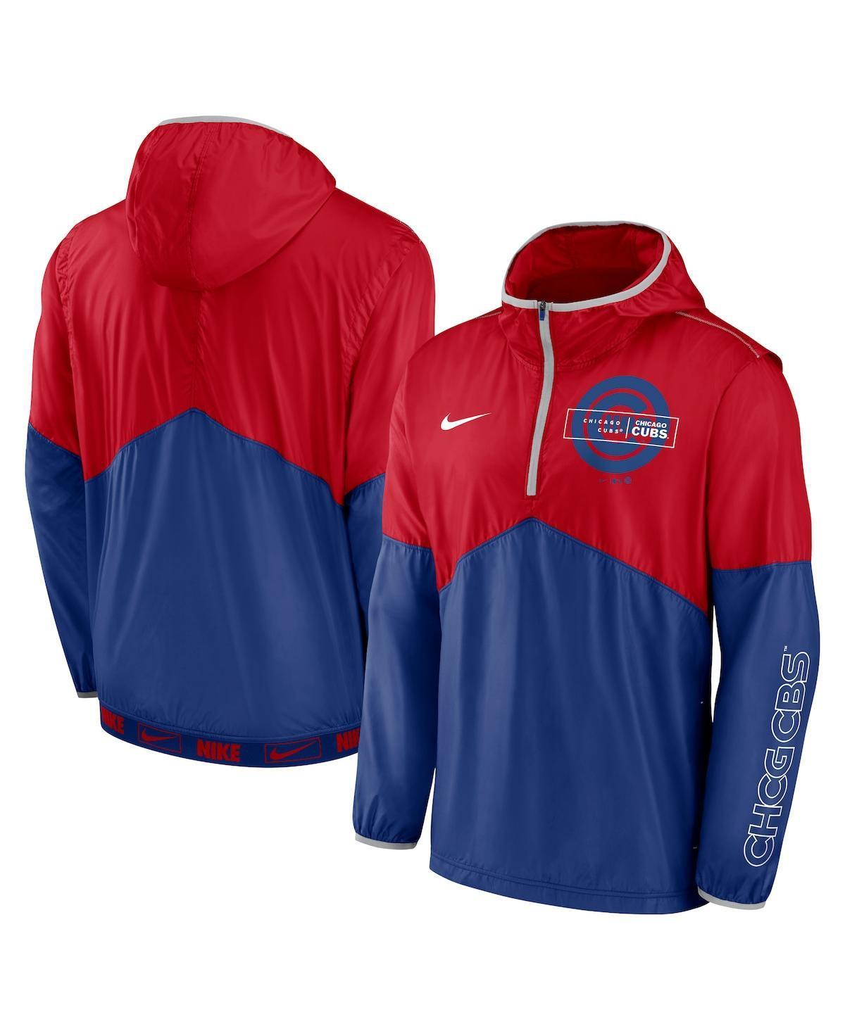 Mens Nike /Navy Boston Sox Overview Half-Zip Hoodie Jacket Product Image