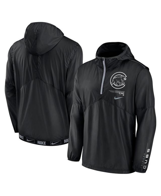 Mens Nike Chicago Cubs Night Game Half-Zip Hoodie Product Image