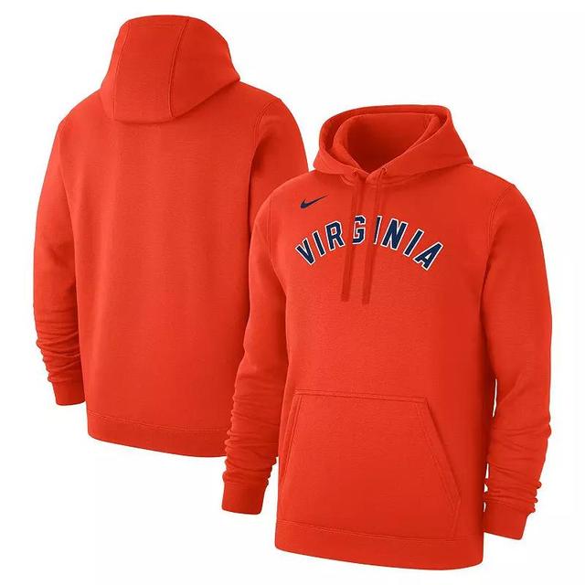 Mens Nike Virginia Cavaliers Logo Club Fleece Pullover Hoodie Product Image