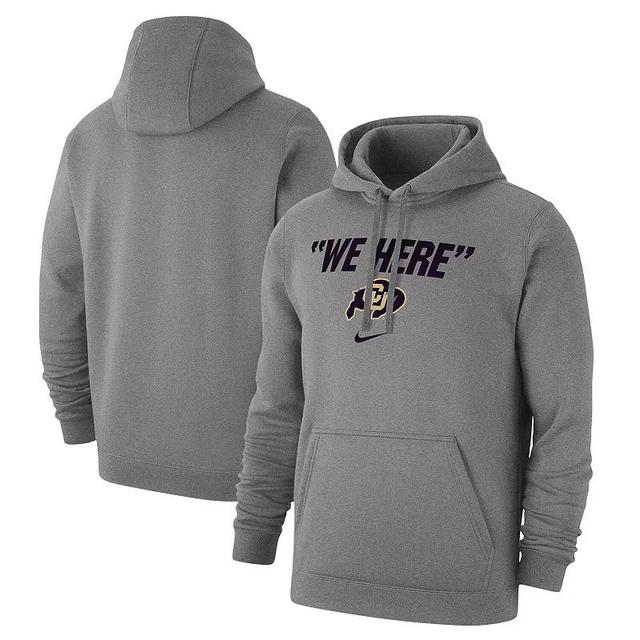 Mens Nike Gray Colorado Buffaloes We Here Club Fleece Pullover Hoodie Product Image