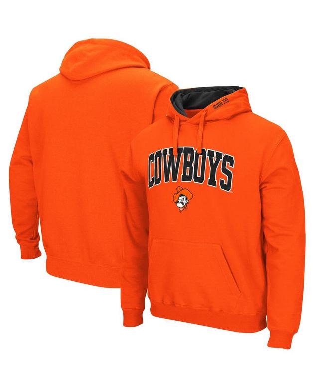 Mens Colosseum Oklahoma State Cowboys Arch & Logo 3.0 Pullover Hoodie Product Image