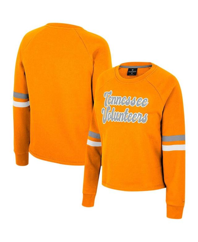 Womens Colosseum Tennessee Orange Tennessee Volunteers Talent Competition Raglan Pullover Sweatshirt Product Image