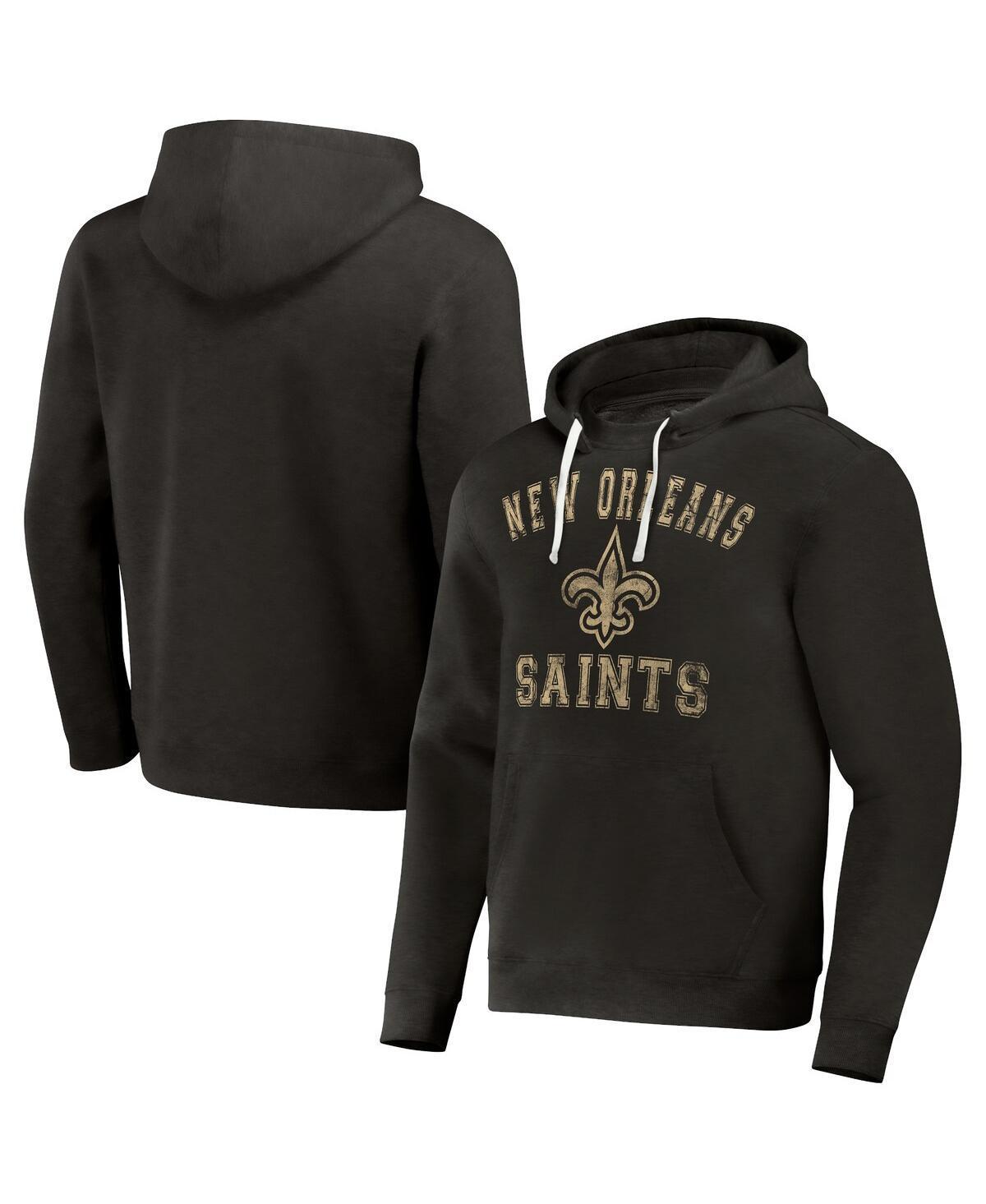 Mens Nfl x Darius Rucker Collection by Fanatics Black Distressed New Orleans Saints Coaches Pullover Hoodie Product Image