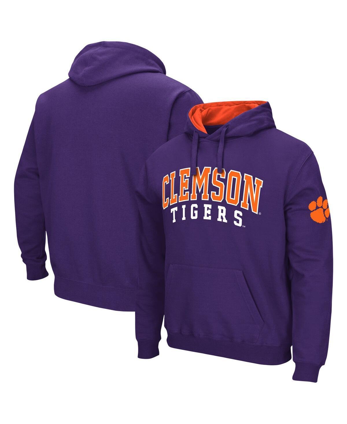 Mens Colosseum Clemson Tigers Double Arch Pullover Hoodie Product Image