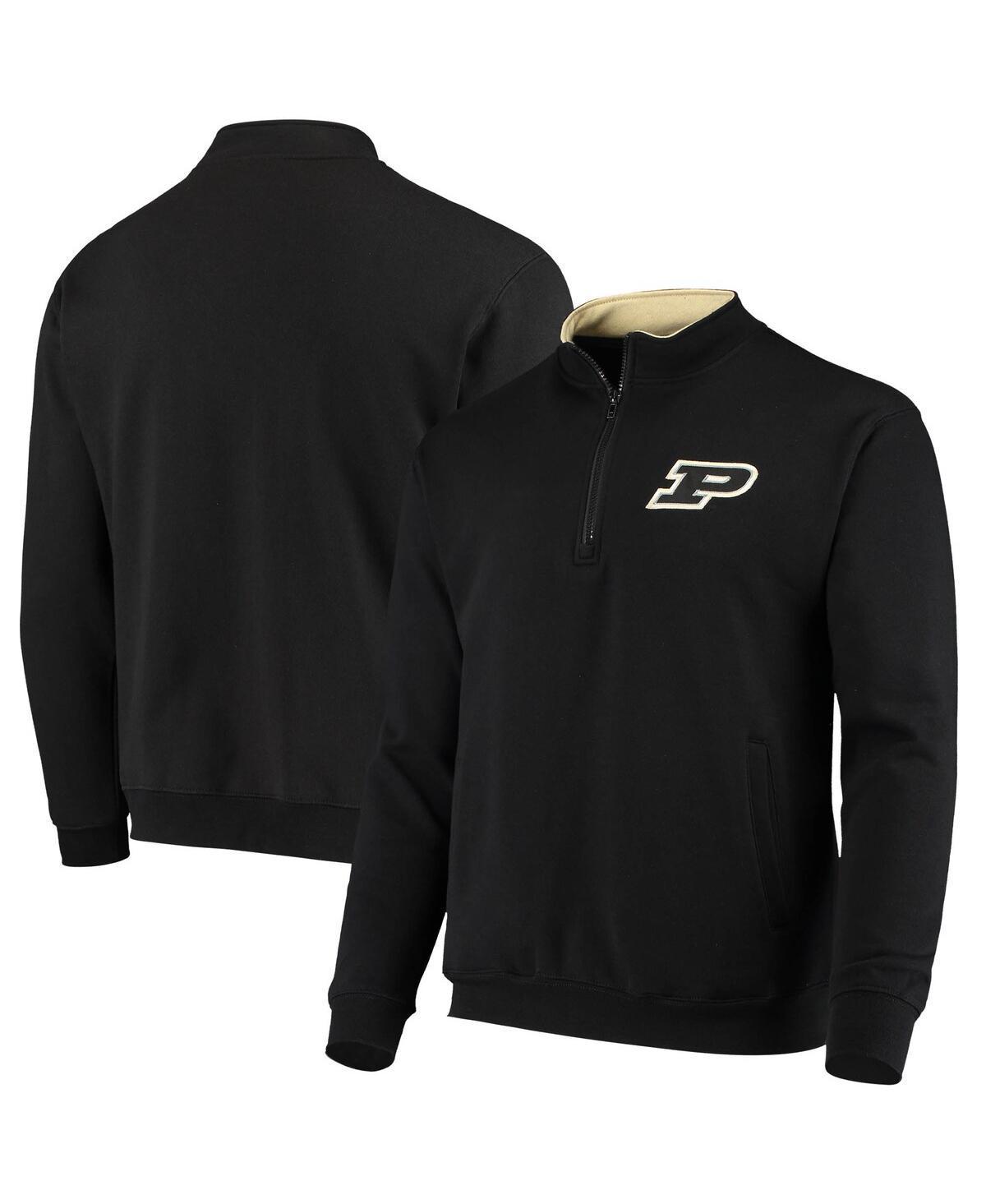 Mens Colosseum Black Purdue Boilermakers Tortugas Logo Quarter-Zip Jacket Product Image