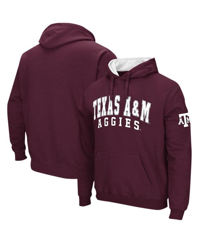 Mens Colosseum Maroon Texas A&M Aggies Double Arch Pullover Hoodie Product Image