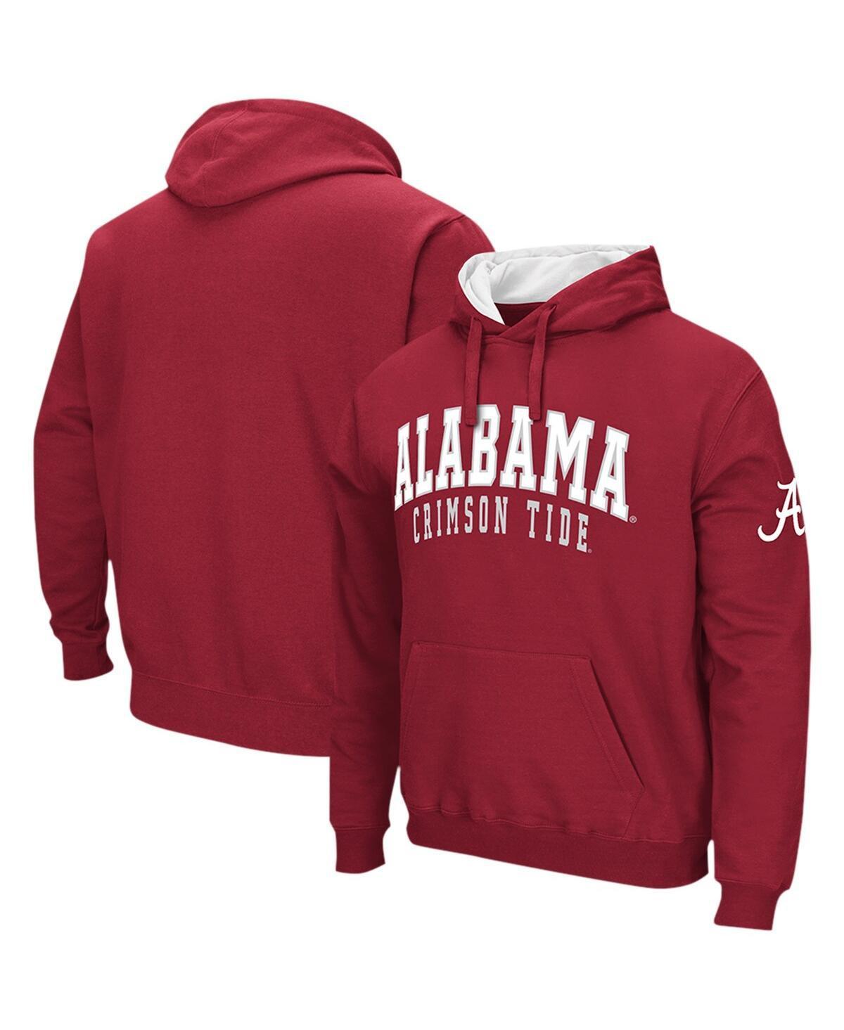 Mens Colosseum Crimson Alabama Crimson Tide Double Arch Pullover Hoodie Product Image