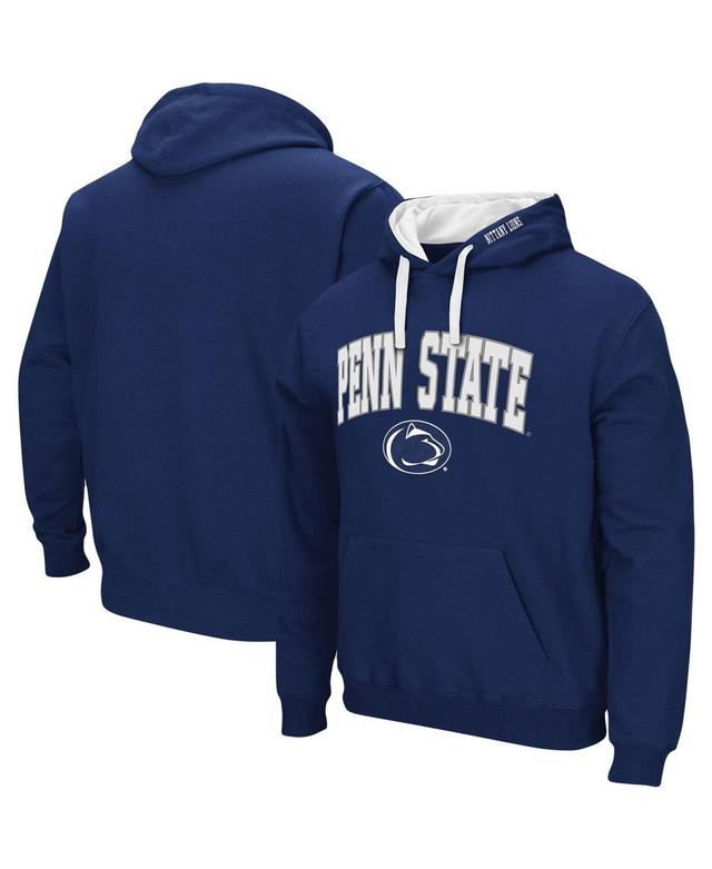 Mens Colosseum Navy Penn State Nittany Lions Big & Tall Arch & Logo 2.0 Pullover Hoodie Product Image