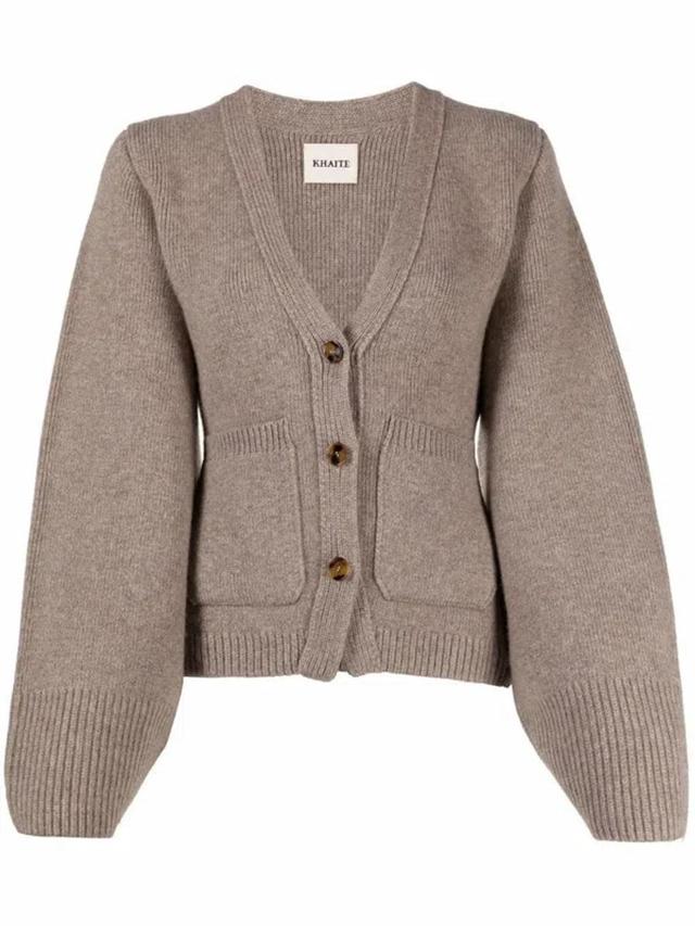 Scarlet Cashmere Cardigan In Grey Product Image