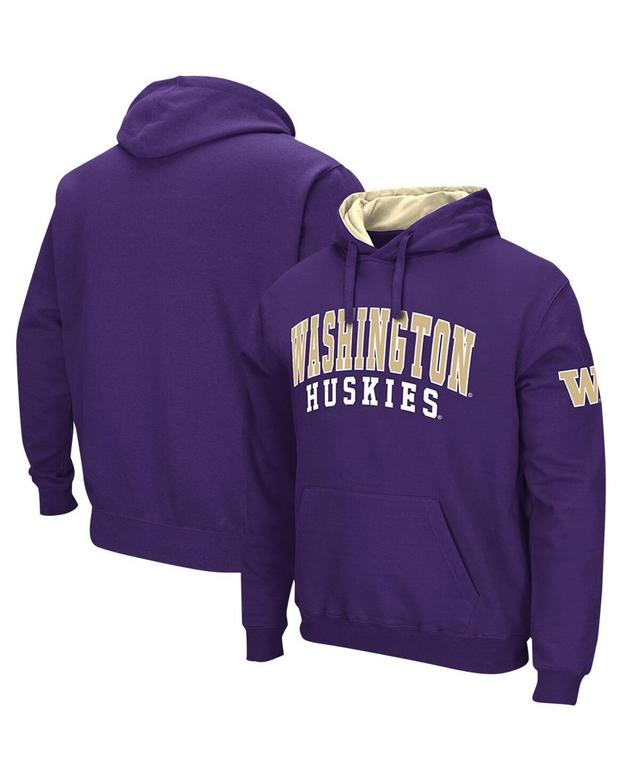 Mens Colosseum Purple Washington Huskies Double Arch Pullover Hoodie Product Image