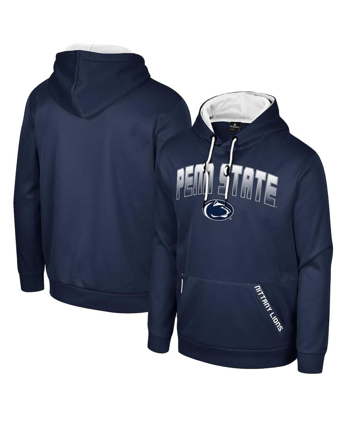 Mens Colosseum Navy Penn State Nittany Lions Reese Pullover Hoodie Product Image