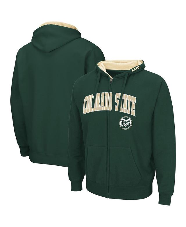 Mens Colosseum Colorado State Rams Arch & Logo 3.0 Full-Zip Hoodie Product Image