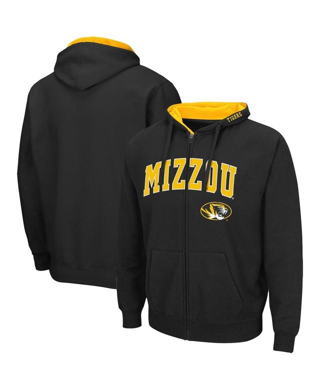 Mens Colosseum Charcoal Purdue Boilermakers Arch & Logo 3.0 Full-Zip Hoodie Product Image