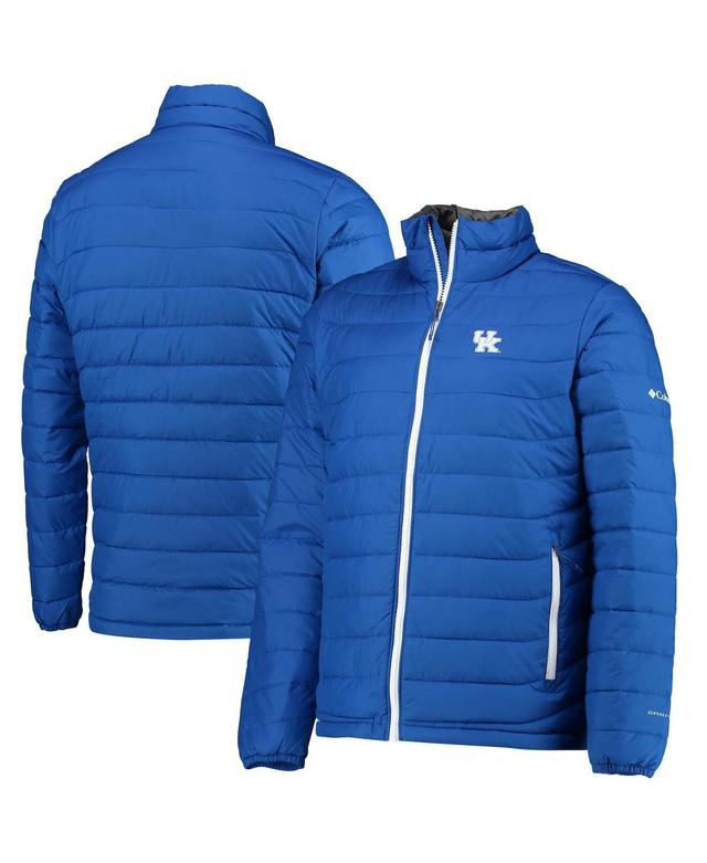 Mens Columbia Royal Kentucky Wildcats Powder Lite Omni-Heat Reflective Full-Zip Jacket Product Image