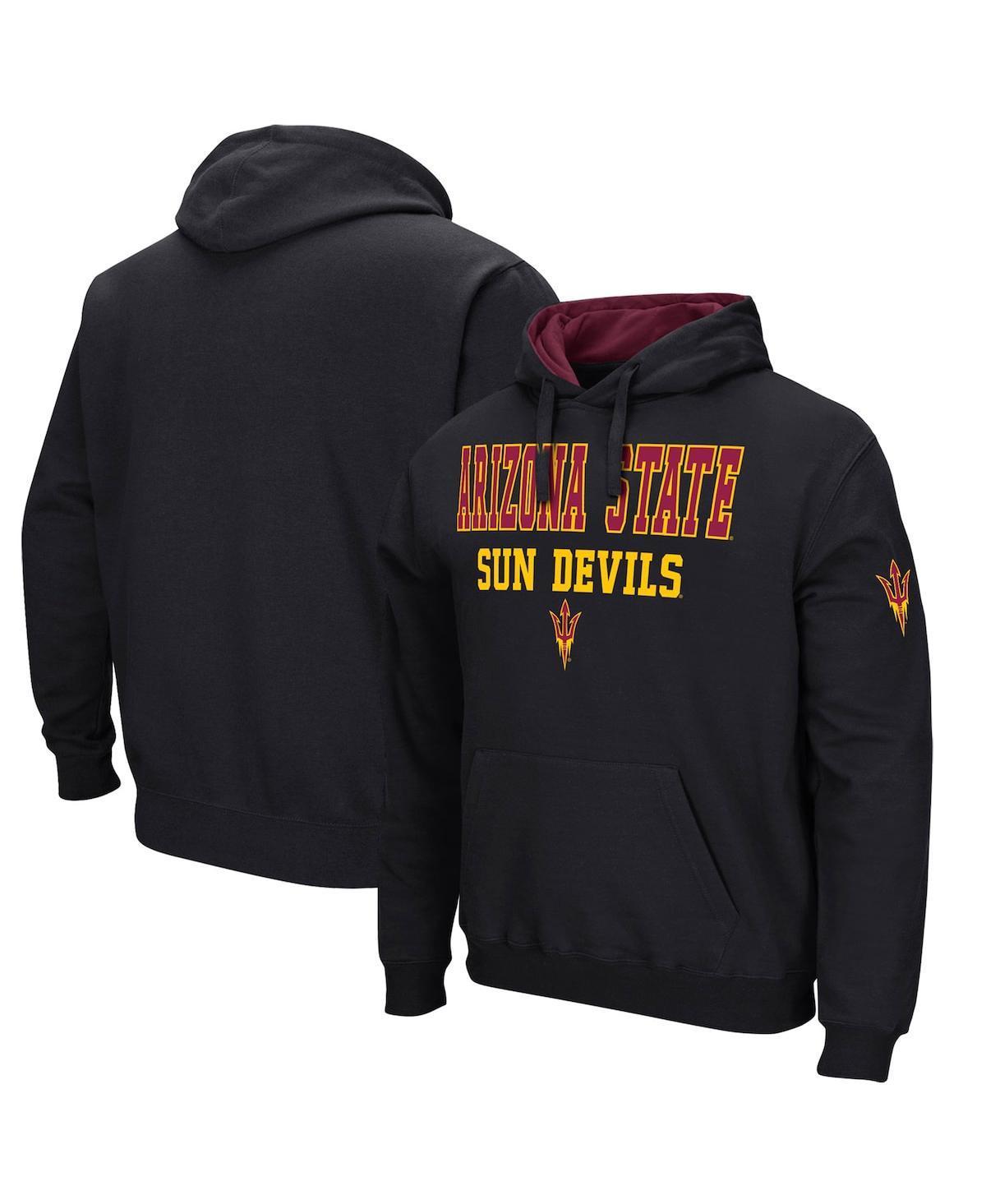 Mens Colosseum Black Arizona State Sun Devils Sunrise Pullover Hoodie Product Image