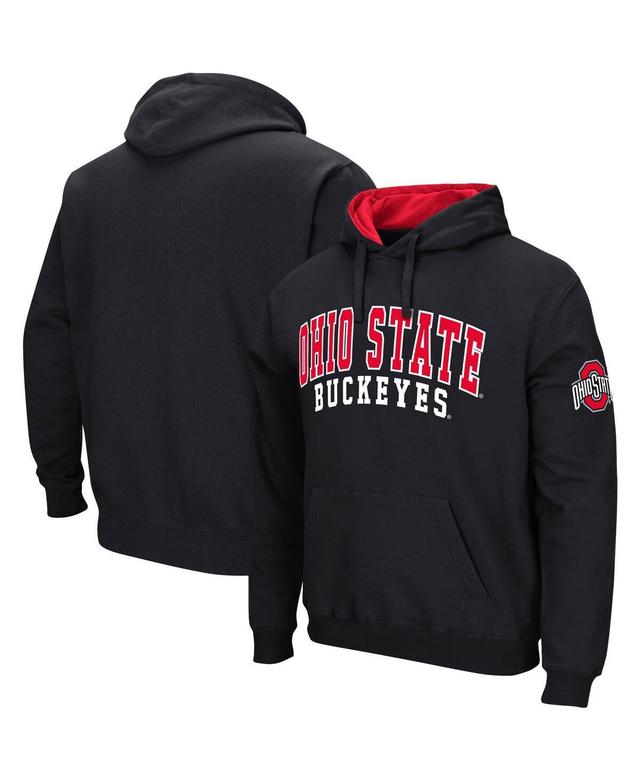 Mens Colosseum Black Ohio State Buckeyes Double Arch Pullover Hoodie Product Image