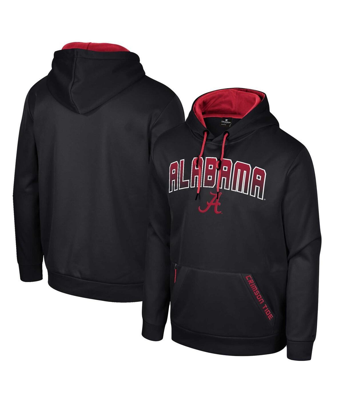 Mens Colosseum Black Alabama Crimson Tide Reese Pullover Hoodie Product Image