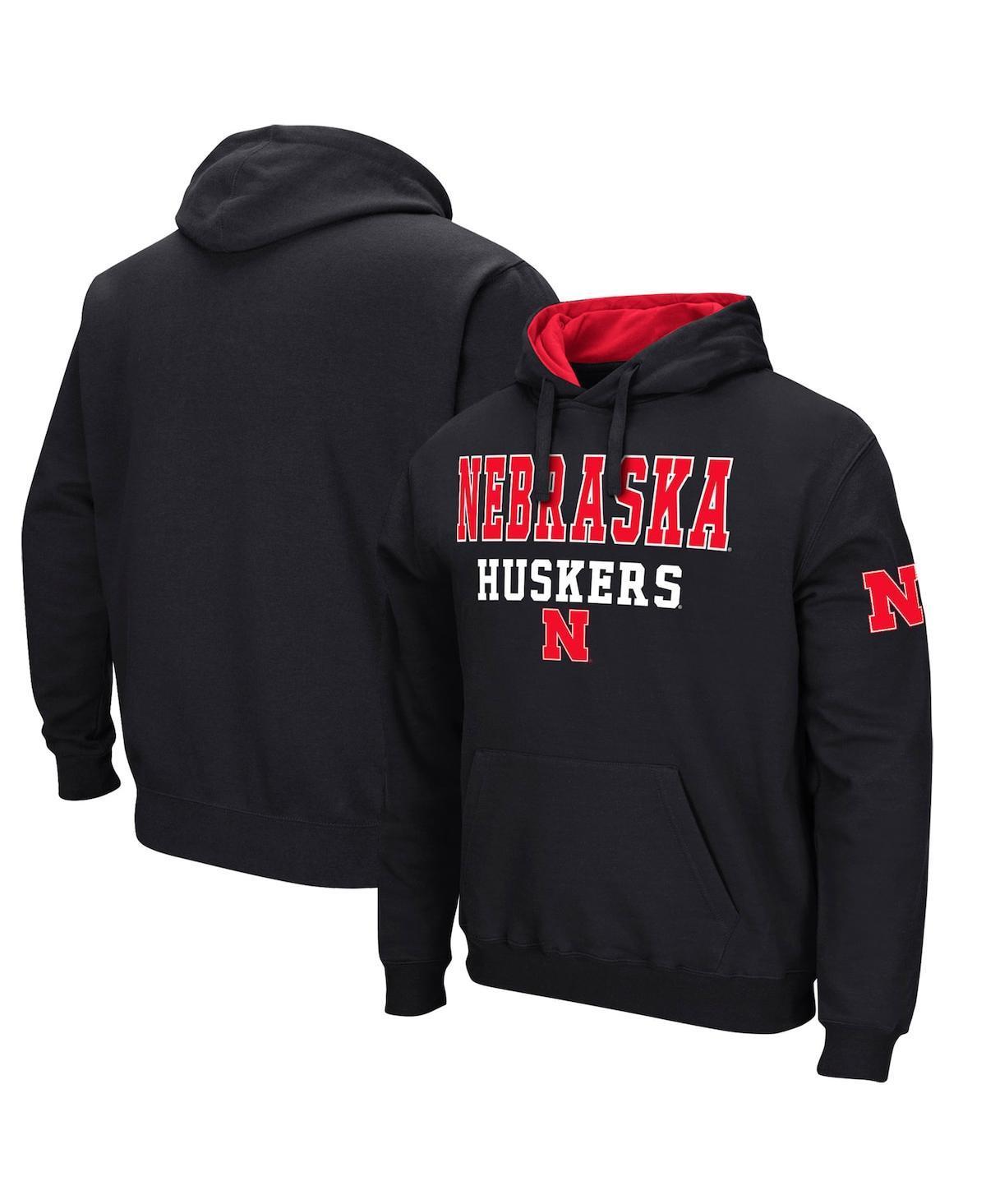 Mens Colosseum Black Boise State Broncos Sunrise Pullover Hoodie Product Image