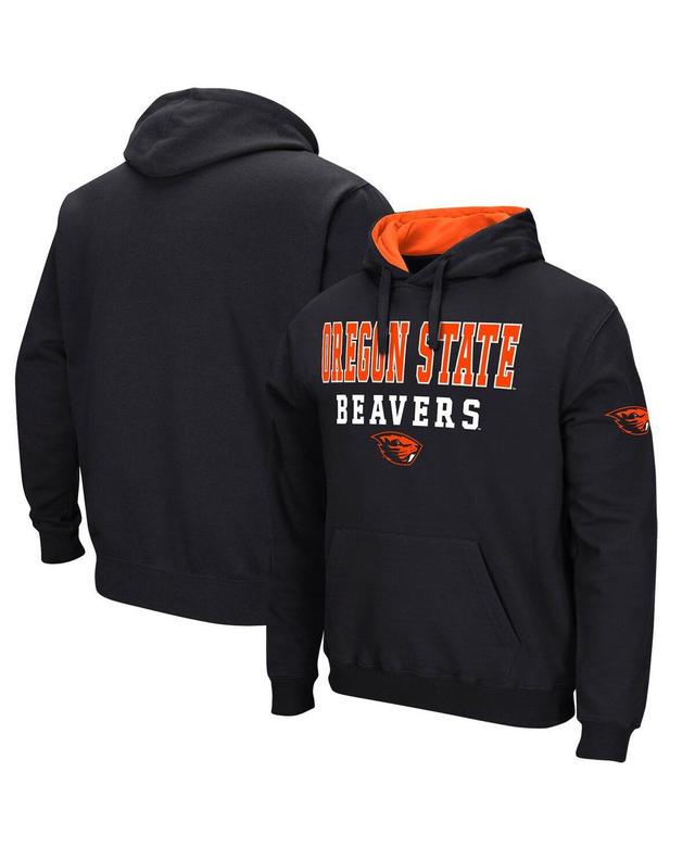 Mens Colosseum Black Boise State Broncos Sunrise Pullover Hoodie Product Image