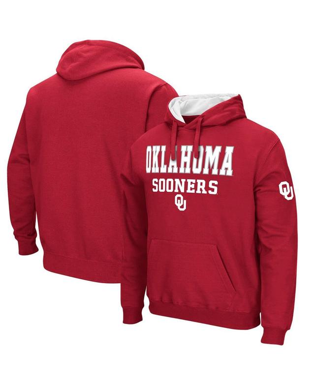 Colosseum Mens Oklahoma Sooners Sunrise Pullover Hoodie Product Image