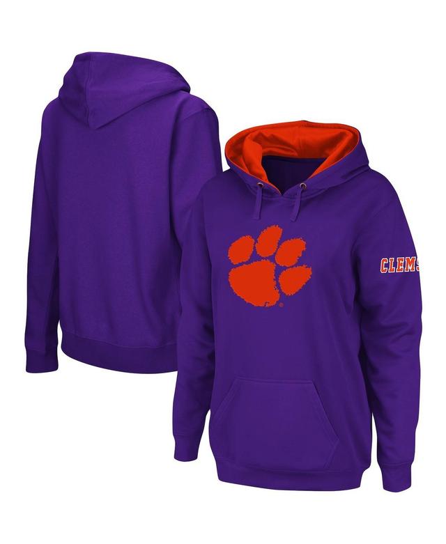 Womens Clemson Tigers Big Logo Pullover Sweatshirt Product Image