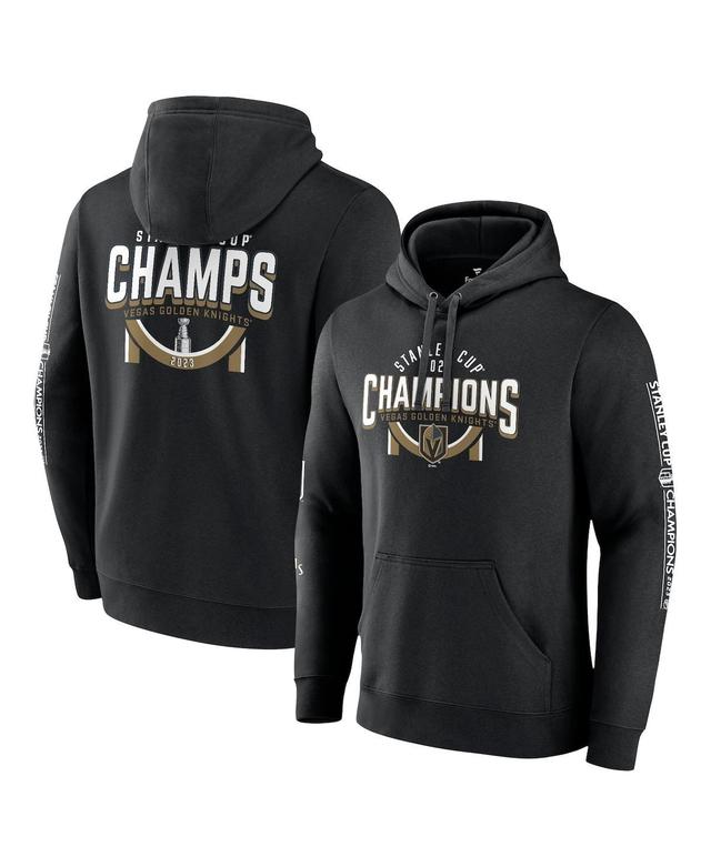 Mens Fanatics Black Vegas Golden Knights 2023 Stanley Cup Champions Banner Pullover Hoodie Product Image