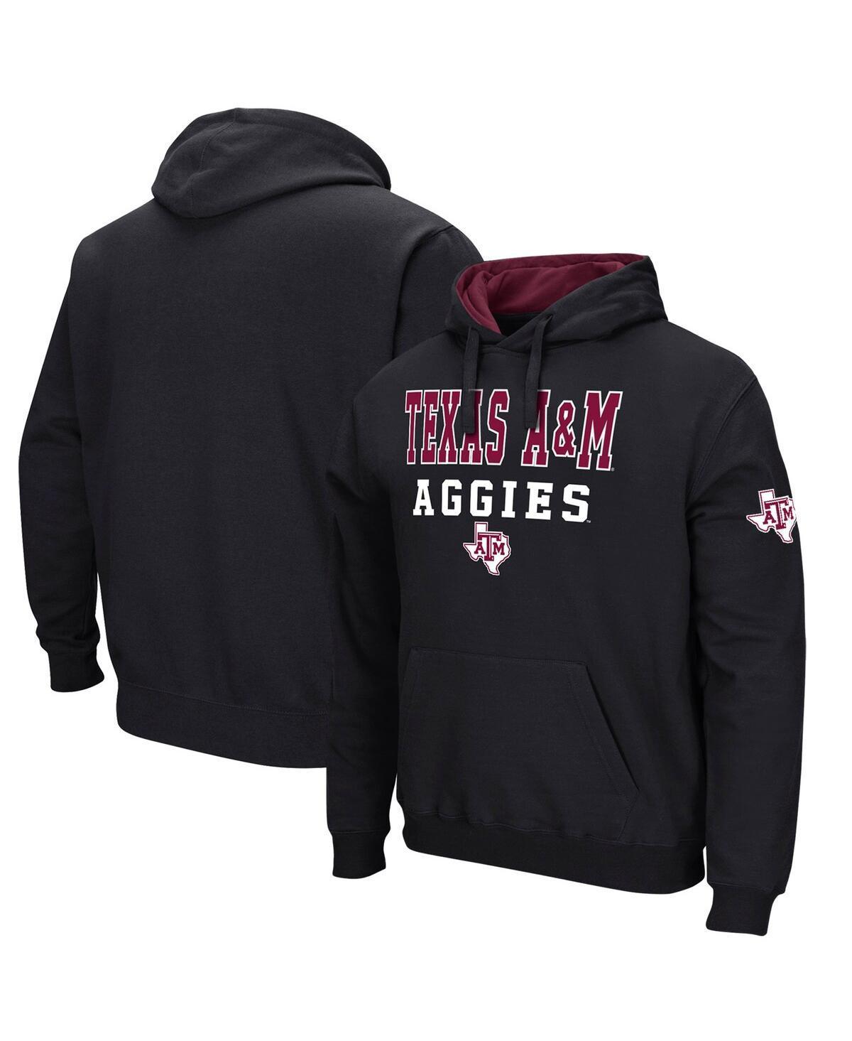 Mens Colosseum Black Texas A&M Aggies Sunrise Pullover Hoodie Product Image