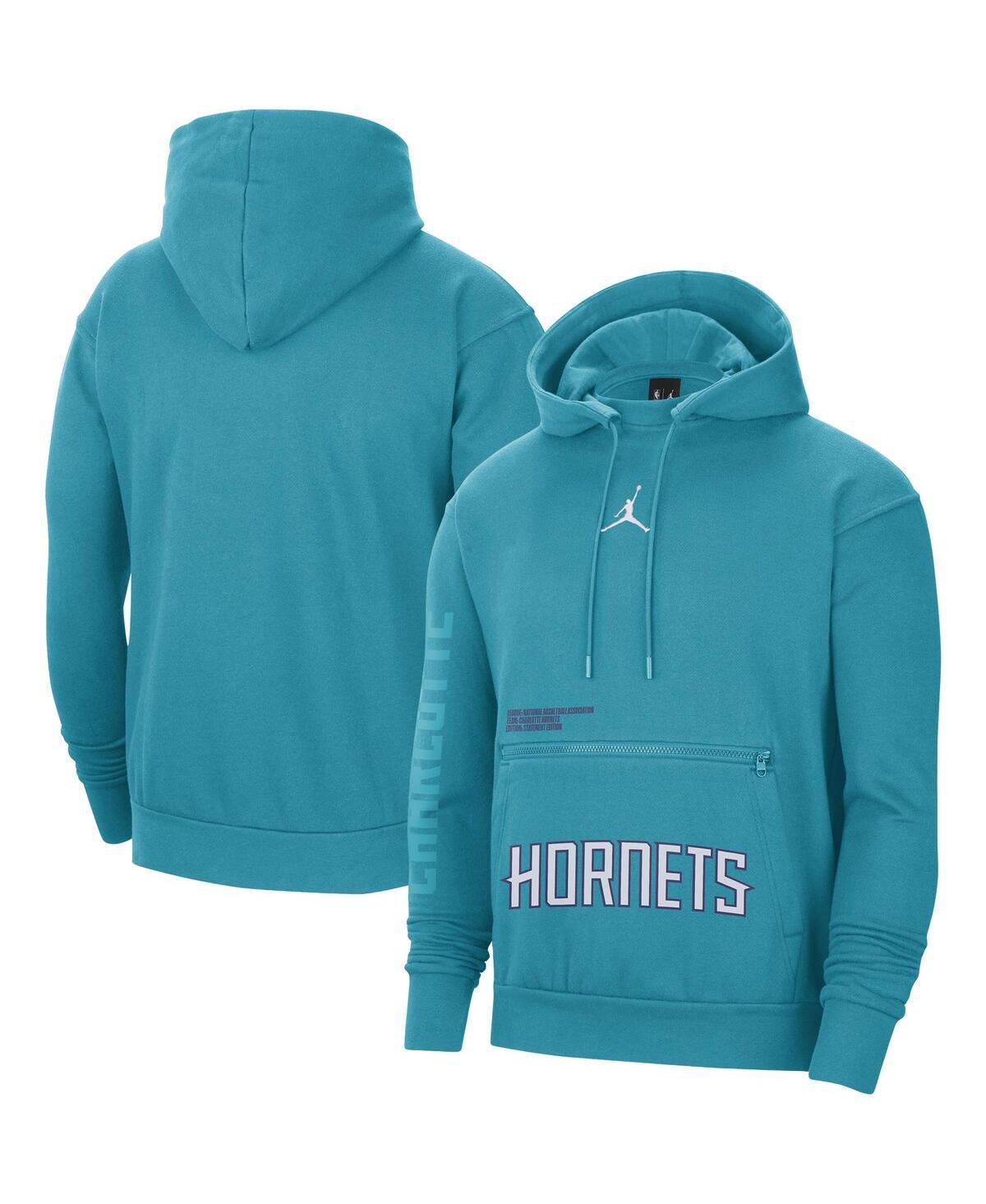 Mens Jordan Teal Charlotte Hornets Courtside Statement Edition Pullover Hoodie Product Image