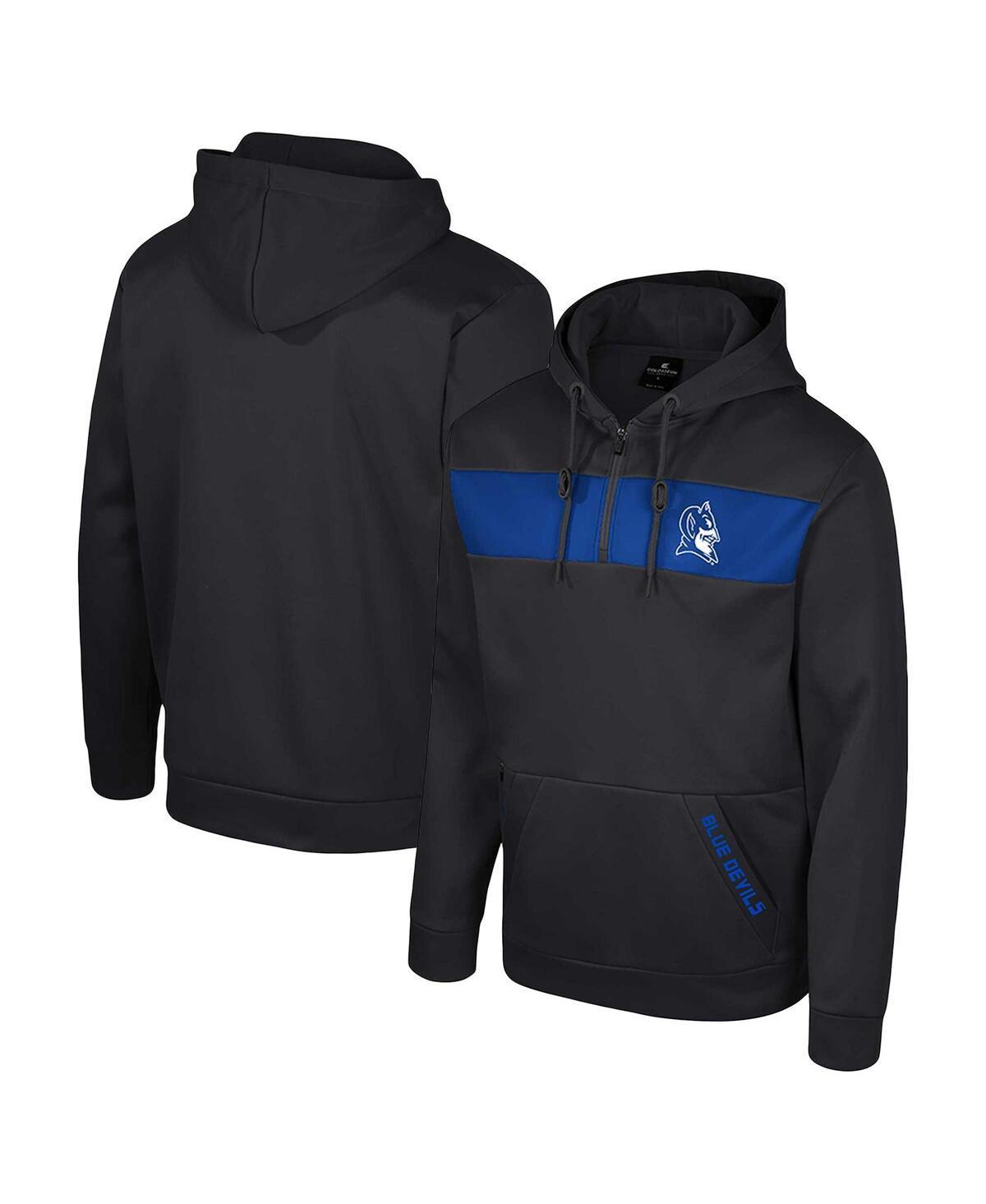 Colosseum Mens Duke Blue Devils Quarter-Zip Hoodie Product Image