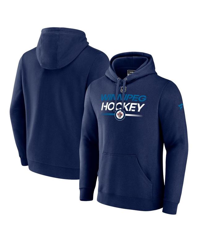 Mens Fanatics Black Carolina Hurricanes Authentic Pro Pullover Hoodie Product Image