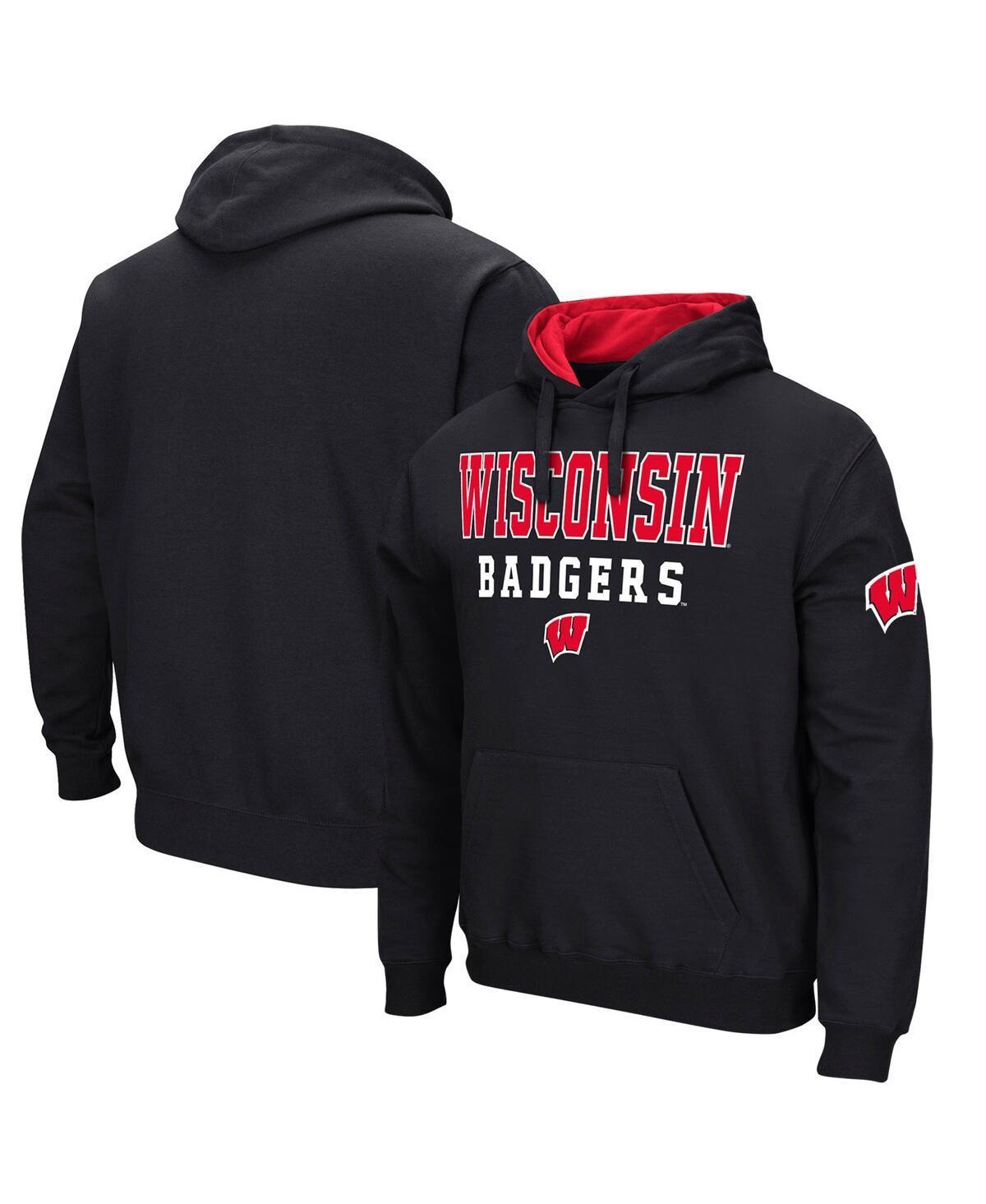 Colosseum Mens Wisconsin Badgers Sunrise Pullover Hoodie Product Image