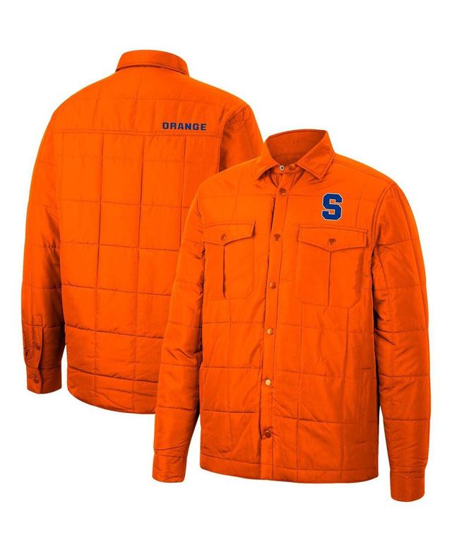 Mens Colosseum Orange Syracuse Orange Detonate Quilted Full-Snap Jacket Product Image