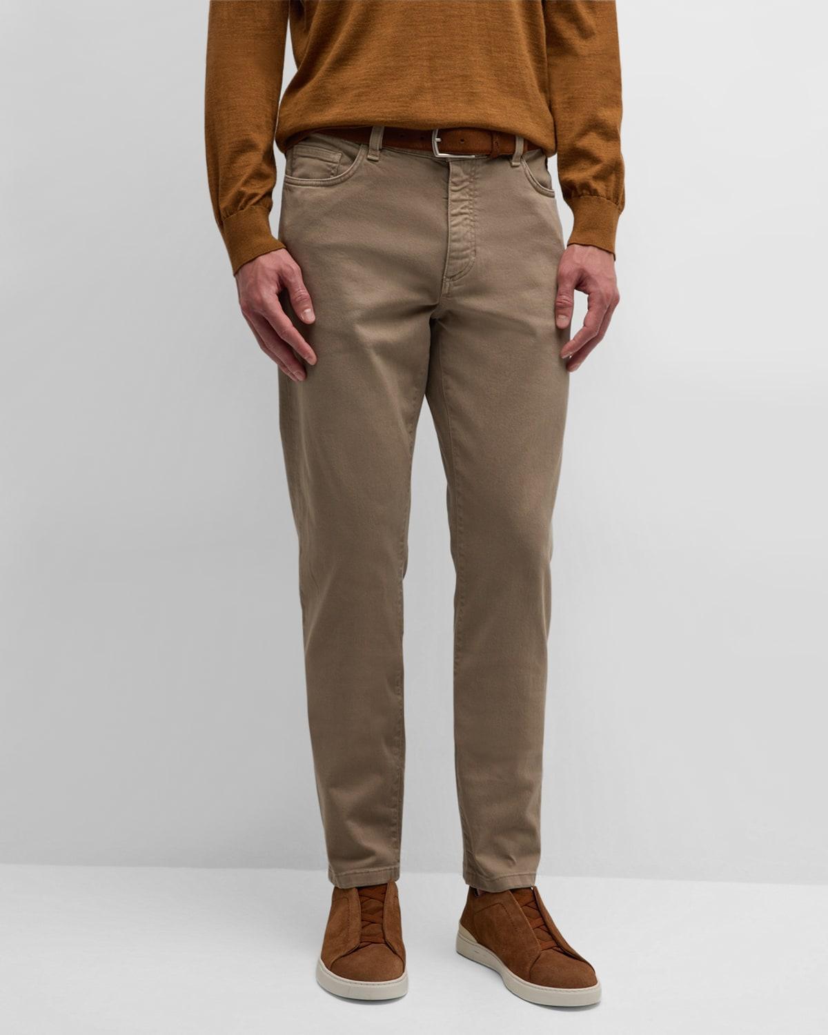 Mens 5-Pocket Colored Delave Pants Product Image